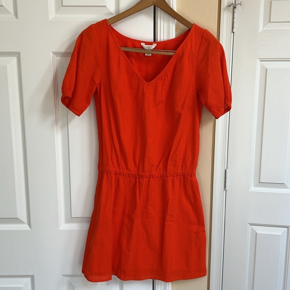 J Crew Coral Gauze Dress - Picture 2 of 5